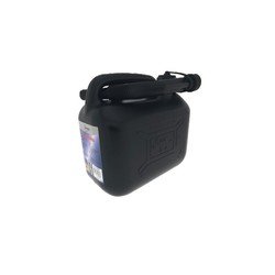 Jerrycan zwart voor brandstof - 5 liter - inclusief schenktuit - benzine / diesel