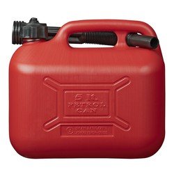 Rode jerrycan/watertank/benzinetank 5 liter - Voor water en benzine - Jerrycans/watertanks voor onderweg of op de camping