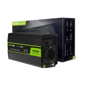 greencell Green Cell Wechselrichter 12V / 230V 500W/1000W sinus -