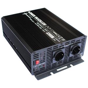 12V naar 230V Gemodificeerde Sinus Spanningsomvormer - 2500W - Zwart
