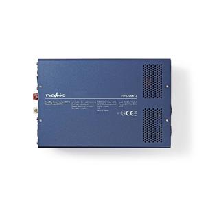 Nedis 12V naar 230V Zuivere Sinus Spanningsomvormer - 2000W - Blauw