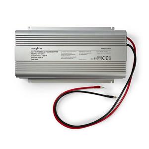 Nedis 24V naar 230V Gemodificeerde Sinus Spanningsomvormer - 1700W - Zilver