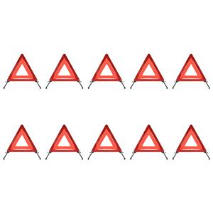 Gevarendriehoeken 10 St 56,5x36,5x44,5 Cm Rood