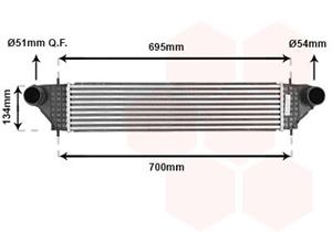 mitsubishi Intercooler, inlaatluchtkoeler 32004277