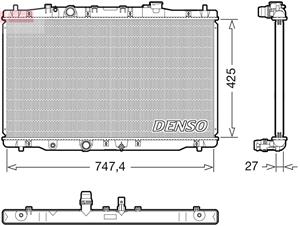 Kühler, Motorkühlung Denso DRM40054