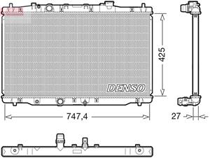 Radiateur DENSO DRM40054