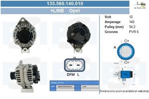 cadillac Dynamo Opel 140A 135560140010