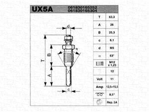 Magneti Marelli Glühkerze  061830165304