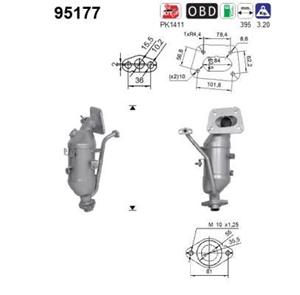 citroen Katalysator 95177