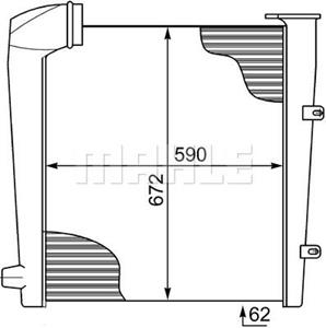 mercedes Intercooler, inlaatluchtkoeler CI135000P