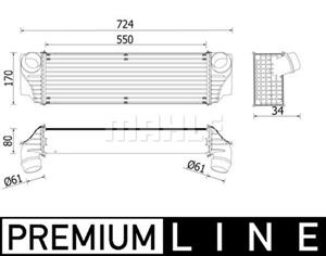 Intercooler BEHR MAHLE CI 228 000P