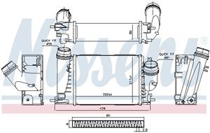 renault Intercooler, inlaatluchtkoeler 961289