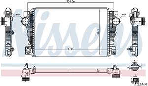 Volkswagen Intercooler, inlaatluchtkoeler 96258