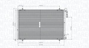 Magneti Marelli Kondensator, Klimaanlage  350203825000