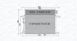 Magneti Marelli Kondensator, Klimaanlage  350203967000