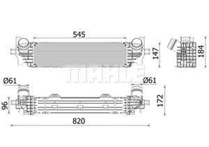 bmw Intercooler, inlaatluchtkoeler CI660000P