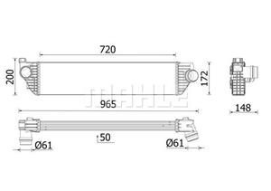 renault Intercooler, inlaatluchtkoeler CI669000P