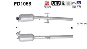 AS Ruß-/Partikelfilter, Abganlage  FD1058