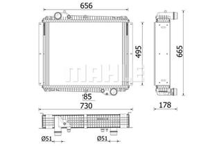 mercedes-benz Radiateur CR2669000P