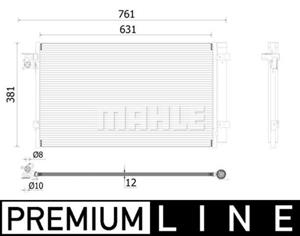 Mahle Original Kondensator, Klimaanlage  AC 896 000P