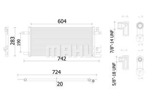 mercedes-benz Condensor, airconditioning AC913000S