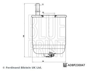 Blue Print Kraftstofffilter  ADBP230047