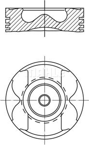 Mahle Original Kolben  001 PI 00177 000