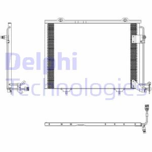 mercedes-benz Condensor, airconditioning TSP0225432
