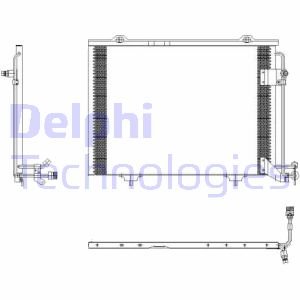 Delphi Kondensator, Klimaanlage  TSP0225432