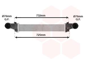 mercedes Intercooler, inlaatluchtkoeler 30004726