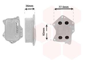 vanwezel Ölkühler, Motoröl Van Wezel 30013712