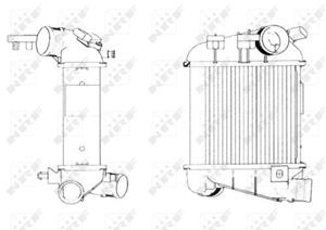 Intercooler, inlaatluchtkoeler NRF, u.a. für Audi