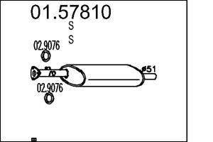 MTS Mittelschalldämpfer  01.57810