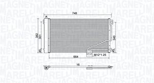 Magneti Marelli Kondensator, Klimaanlage  350203738000