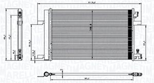 Magneti Marelli Kondensator, Klimaanlage  350203760000