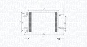 Magneti Marelli Kondensator, Klimaanlage  350203766000