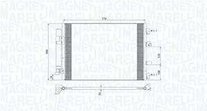 Magneti Marelli Kondensator, Klimaanlage  350203773000