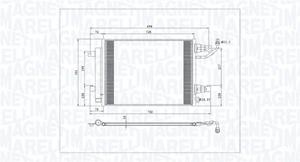 Magneti Marelli Kondensator, Klimaanlage  350203792000