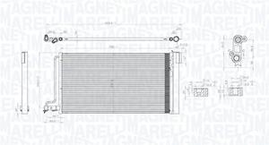 Magneti Marelli Kondensator, Klimaanlage  350203796000