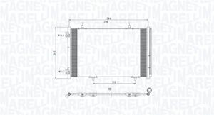 Magneti Marelli Kondensator, Klimaanlage  350203812000