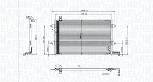 Magneti Marelli Kondensator, Klimaanlage  350203840000