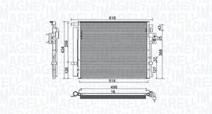 magnetimarelli Condensor, airconditioning MAGNETI MARELLI, u.a. für KIA