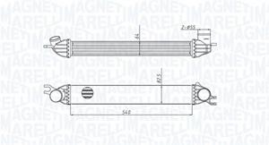 mini Intercooler, inlaatluchtkoeler MST429