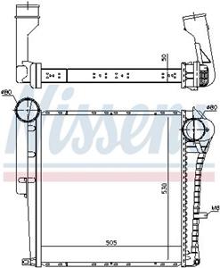 renaulttrucks Intercooler, inlaatluchtkoeler 961153