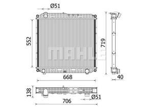 mercedes Radiateur CR2608000P