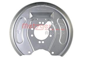 Metzger Spritzblech, Bremsscheibe Hinterachse links  6115309