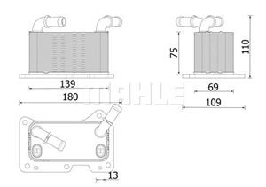 Mahle Original Ölkühler, Motoröl  CLC 323 000P