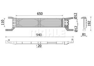 fiat Oliekoeler, automatische transmissie CLC324000P