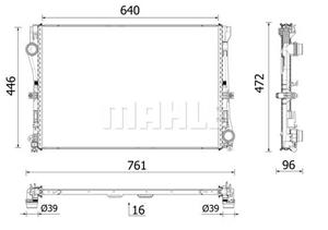 mercedes Radiateur CR2603000P