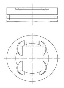 Mahle Original Kolben  681 PI 00109 001